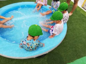 水遊び プール遊び Greenhouse尼崎園 グリーンハウス Steam教育を実践する保育園